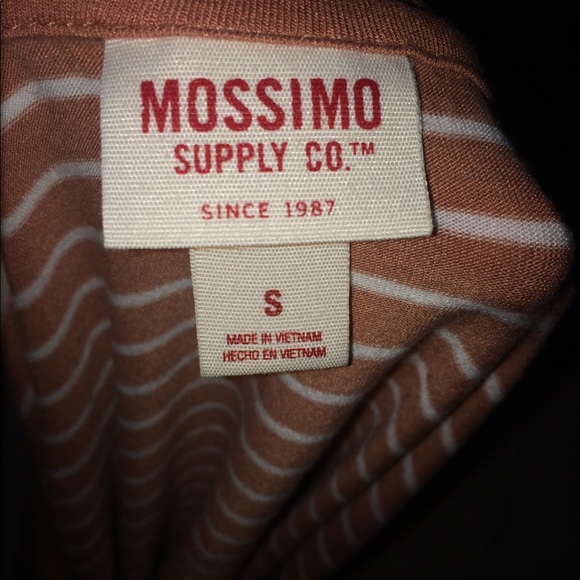 striped peach and white t shirt - Picture 3 of 3